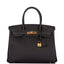 Hermes Birkin 30 Black Togo Gold Hardware