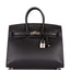 Hermes Birkin Sellier 25 Black Veau Madame Palladium Hardware
