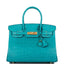 Hermes Bleu Paon Matte Alligator Birkin 30cm Gold Hardware