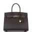 Hermes Graphite Veau Madame Sellier Birkin 30cm Gold Hardware