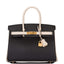 Hermes Birkin 30cm Brushed Gold Hardware Bi-Color Black and Craie Epsom
