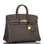 Hermes Birkin 25 Etain Togo Gold Hardware