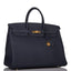 Hermes Birkin 40 Bleu Nuit Togo Gold Hardware