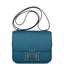 Hermes Vert Bosphore Epsom Mini Constance 18cm Lacquer Hardware