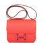 Hermes Rose Enamel Mini Constance 18cm Texas Epsom and Rouge de Coeur Palladium Hardware