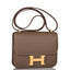 Hermes Etoupe Epsom Mini Constance 18cm Gold Hardware