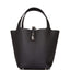 Hermes Black Clemence Picotin Lock 22cm Palladium Hardware