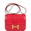 Hermes Mini Constance 18 Rouge Exotique Lizard Niloticus Gold Hardware