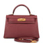 Hermes Rouge H Chevre Sellier Kelly 20cm Gold Hardware