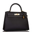 Hermes Black Epsom Sellier Kelly 28cm Gold Hardware