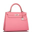 Hermes Rose Confetti Epsom Sellier Kelly 25cm Palladium Hardware