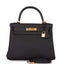 Hermes Black Togo Retourne Kelly 28cm Gold Hardware