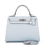 Hermes Bleu Brume Epsom Sellier Kelly 28cm Palladium Hardware