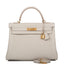 Hermes Kelly Retourne 32 Gris Perle Togo Gold Hardware