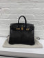 Hermes Birkin 25cm Black Lizard GHW