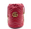Matelasse Mini GG Marmont 2.0 Bucket Bag Red