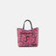 KATRINA MINI TOTE RAFFIA PEBBLE PINK/RED