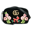 Gucci GG Marmont Matelasse Embroidered Black Nero Velvet Crossbody 447632