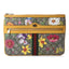 Gucci Ophidia Yellow Leather Supreme Canvas Flora Large Pouch Clutch Bag 517551