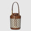 Gucci Horsebit 1955 Small Bucket Bag Brown Leather
