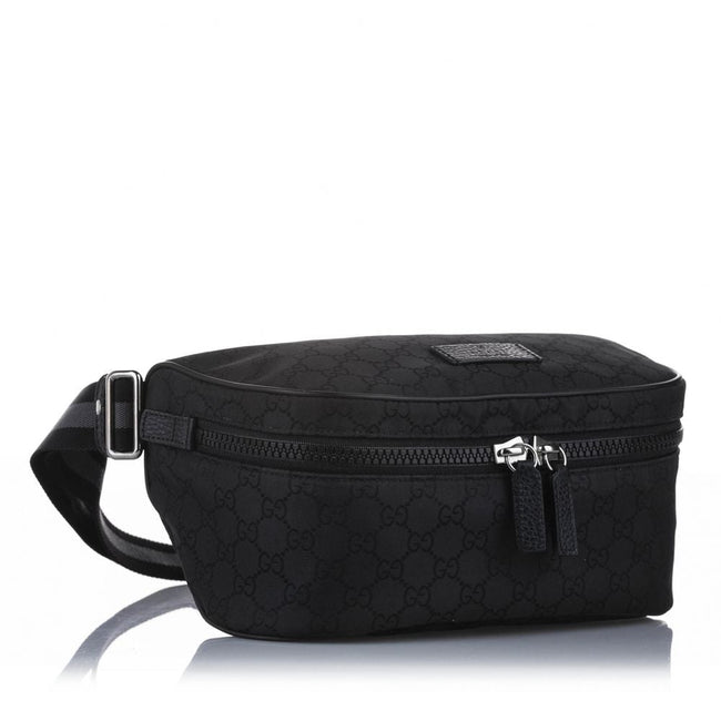 Gg Canvas Belt Bag in Black Main Image