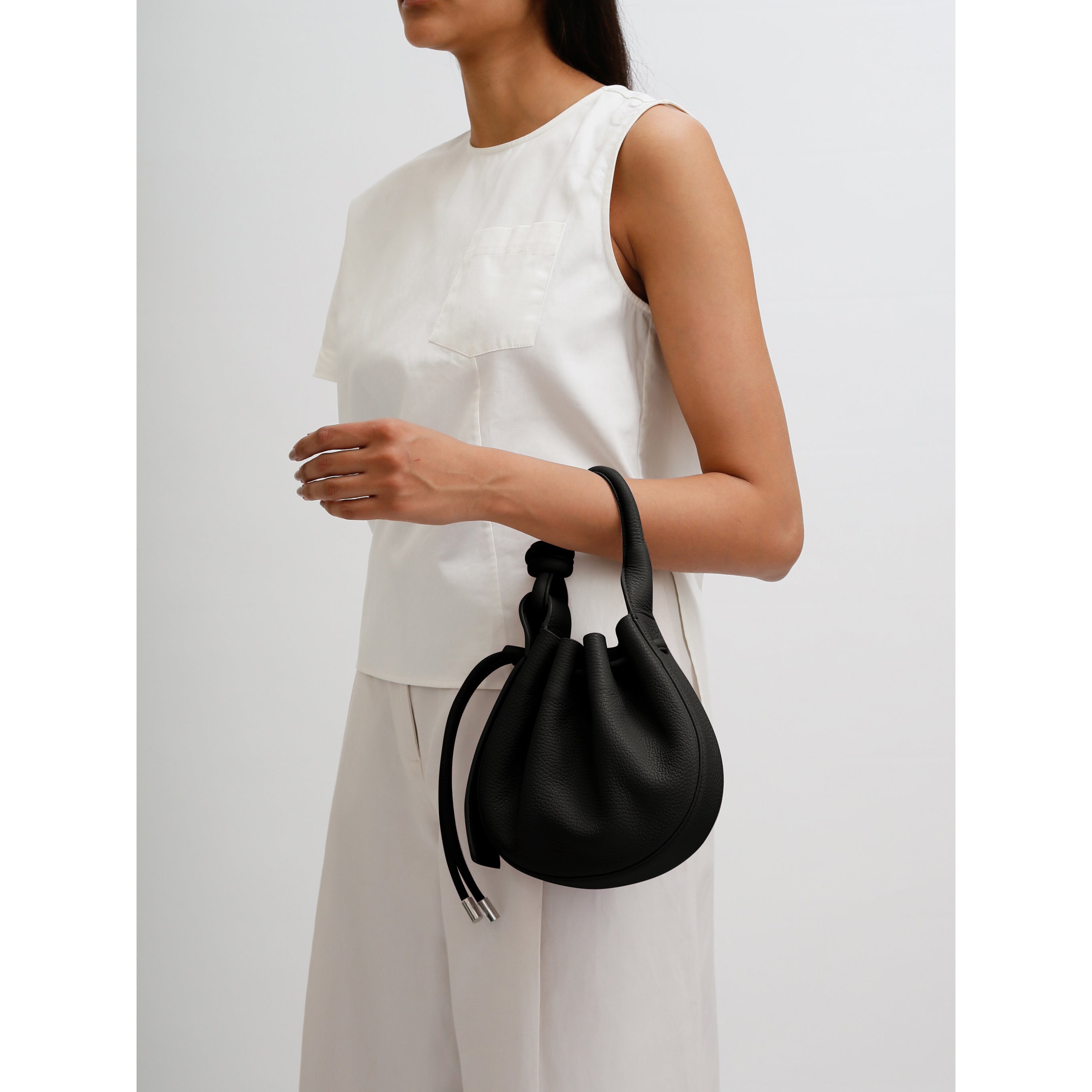 INA MINI CROSSBODY PEBBLE BLACK