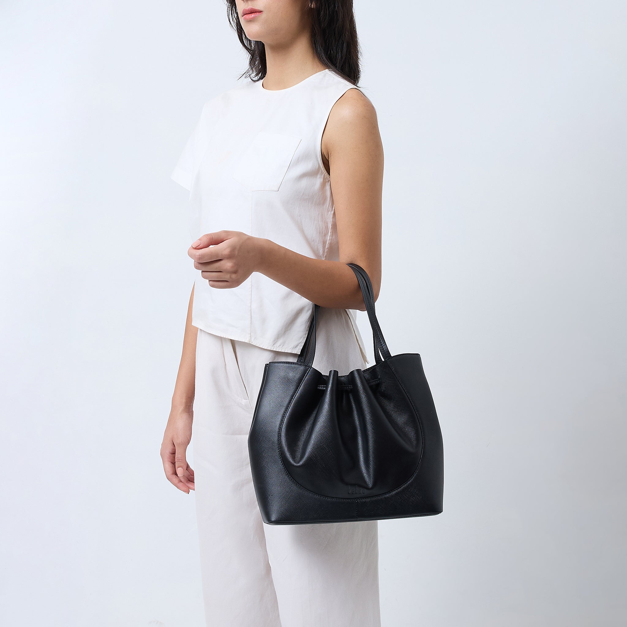 KATRINA SATCHEL SAFFIANO BLACK