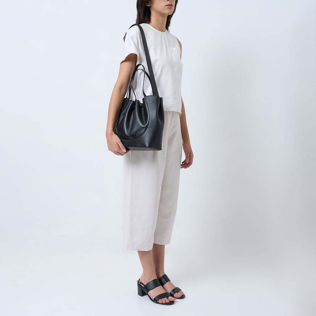 KATRINA SATCHEL SAFFIANO BLACK