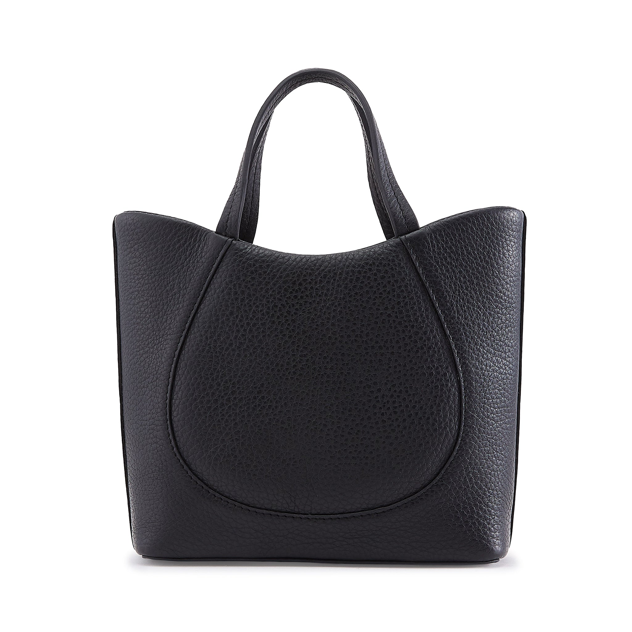KATRINA MINI TOTE RAFFIA PEBBLE BLACK