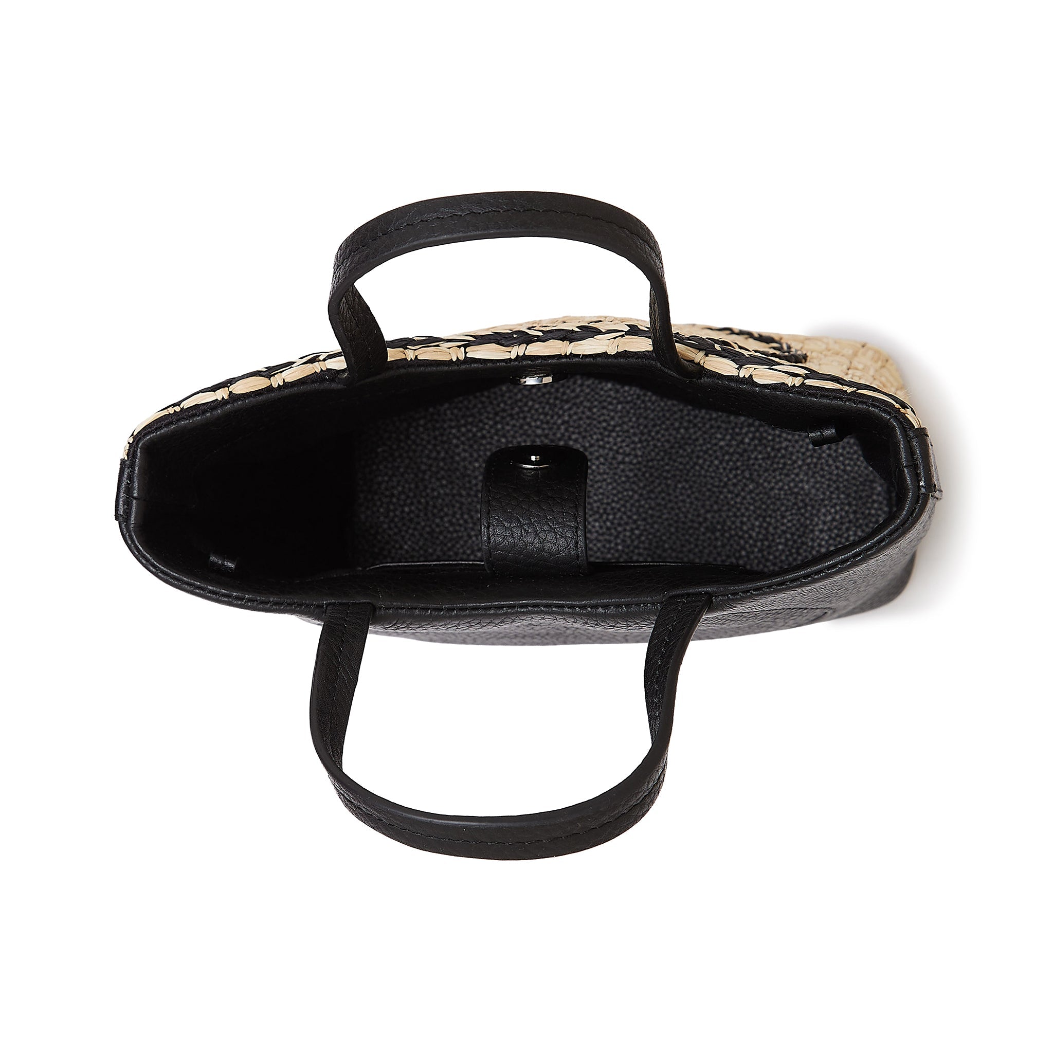 KATRINA MINI TOTE RAFFIA PEBBLE BUTTERCREAM