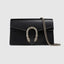 Dionysus leather super mini bag Black leather