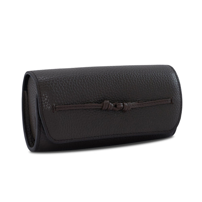 SIAN SUNGLASS CASE PEBBLE DARK BROWN Main Image