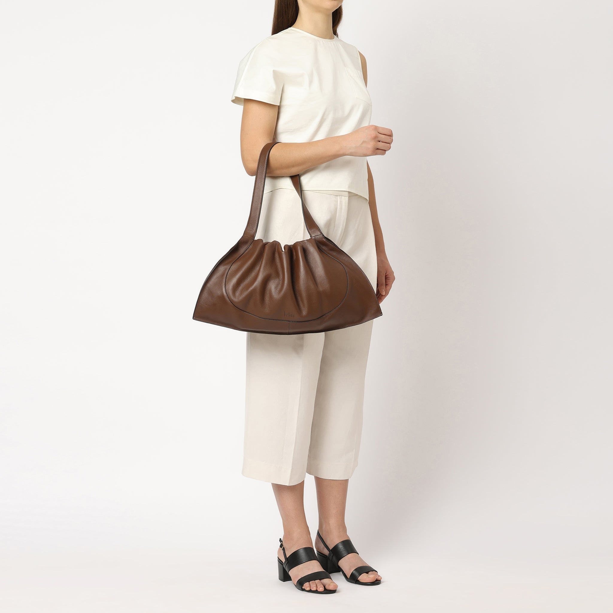 Ana Tote Large Pebble Cacao