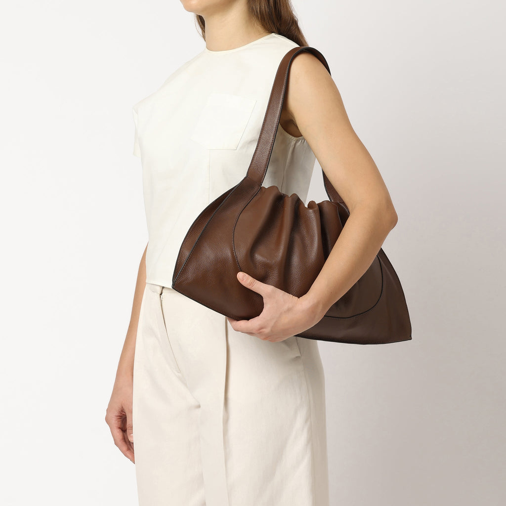 Ana Tote Large Pebble Cacao