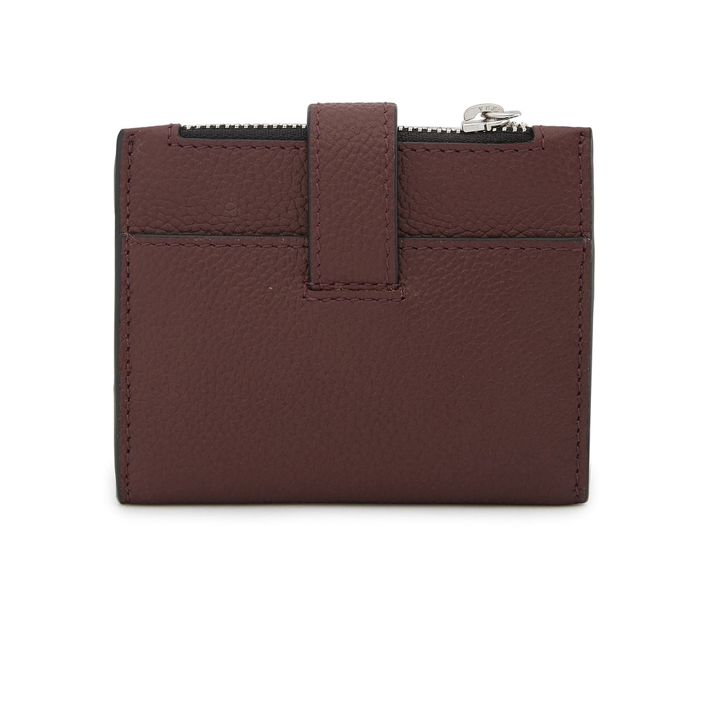 Andrea Mini Wallet Pebble Bordeaux