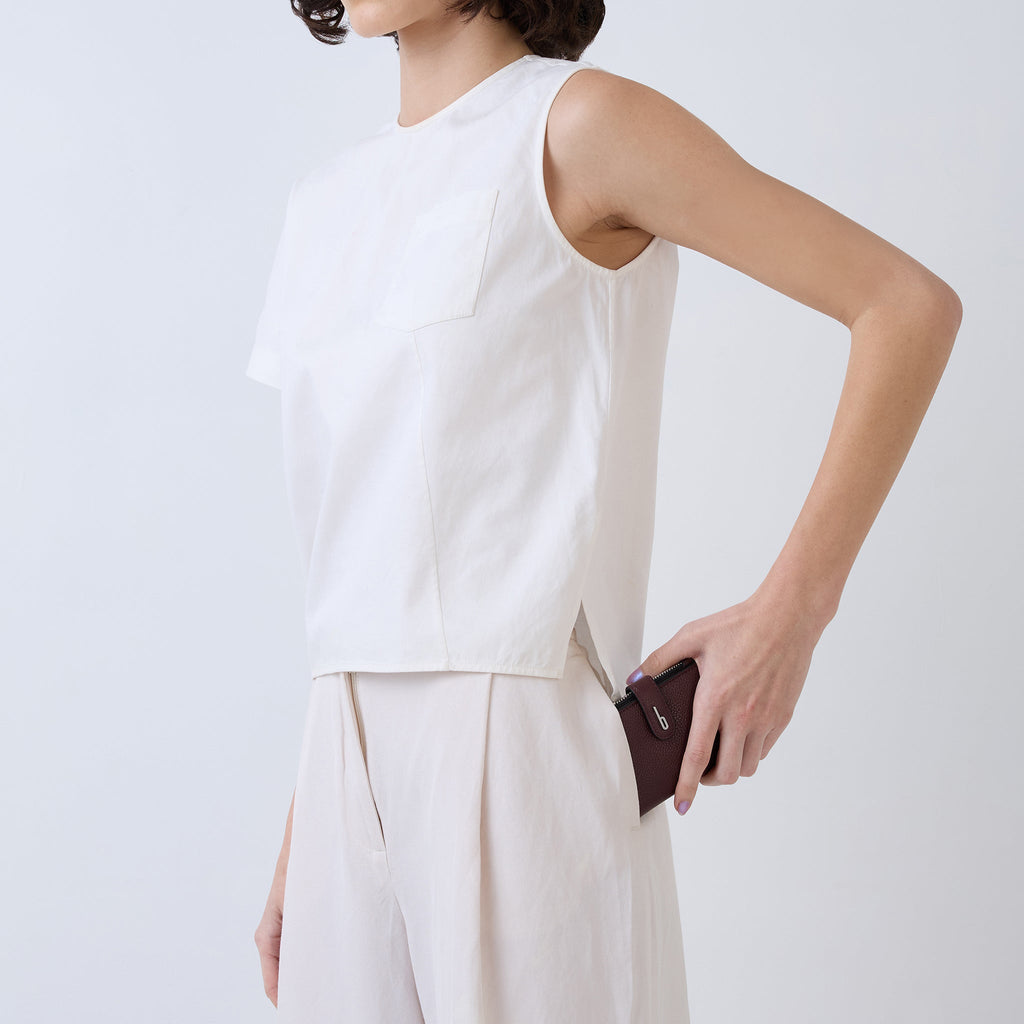 Andrea Mini Wallet Pebble Bordeaux