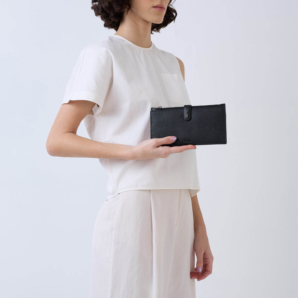 Andrea Wallet Pebble Black