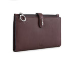 Andrea Wallet Pebble Bordeaux