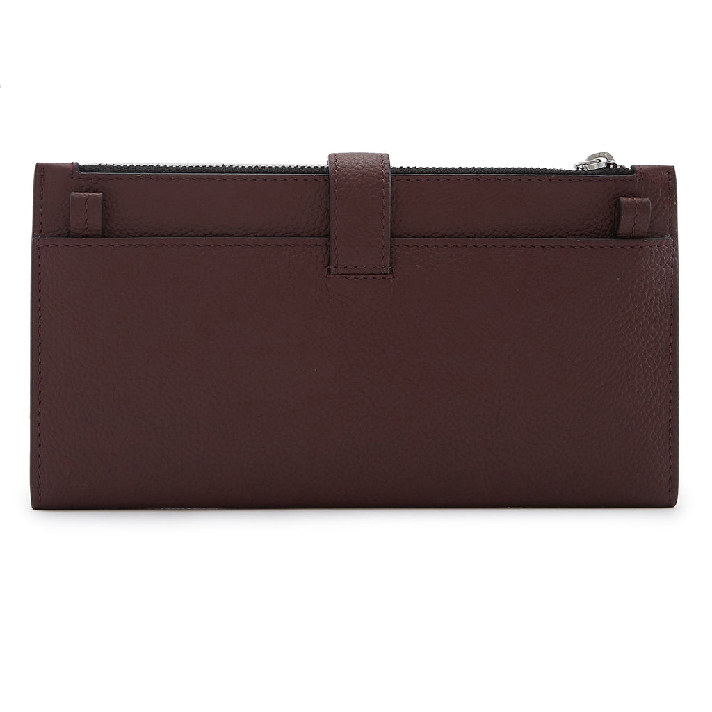 Andrea Wallet Pebble Bordeaux