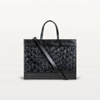 Braemar Tote in Black Pirarucu By Vivo Bags