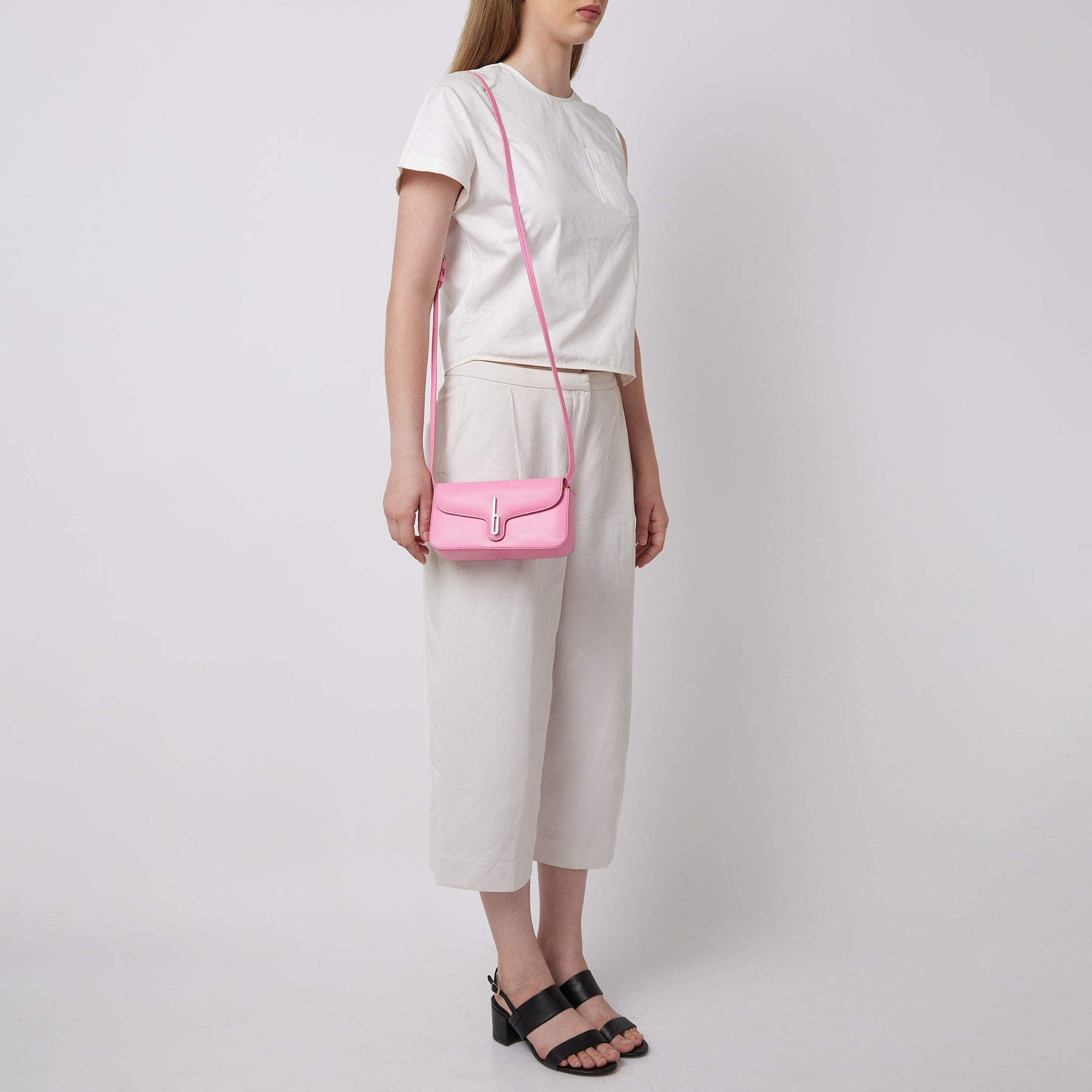 Claudia Mini Crossbody Nappa Gum Pink