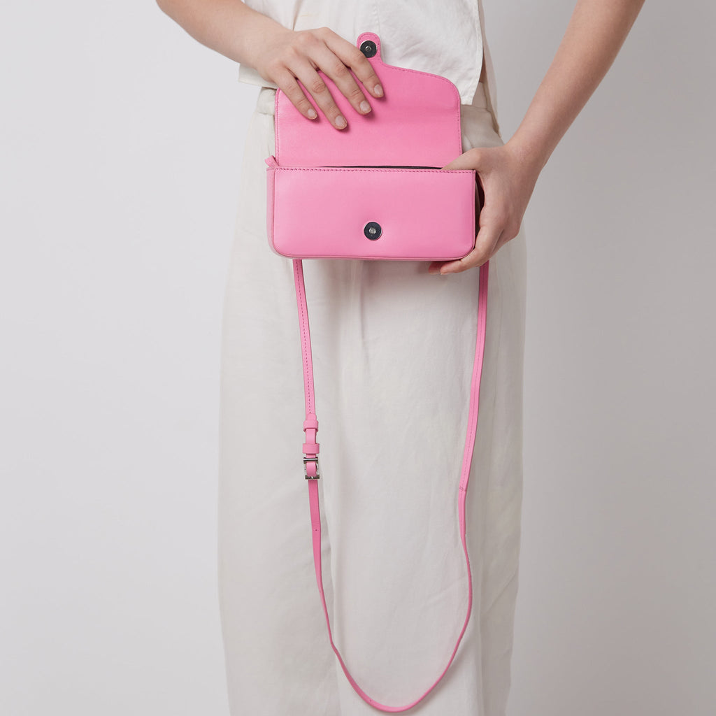 Claudia Mini Crossbody Nappa Gum Pink