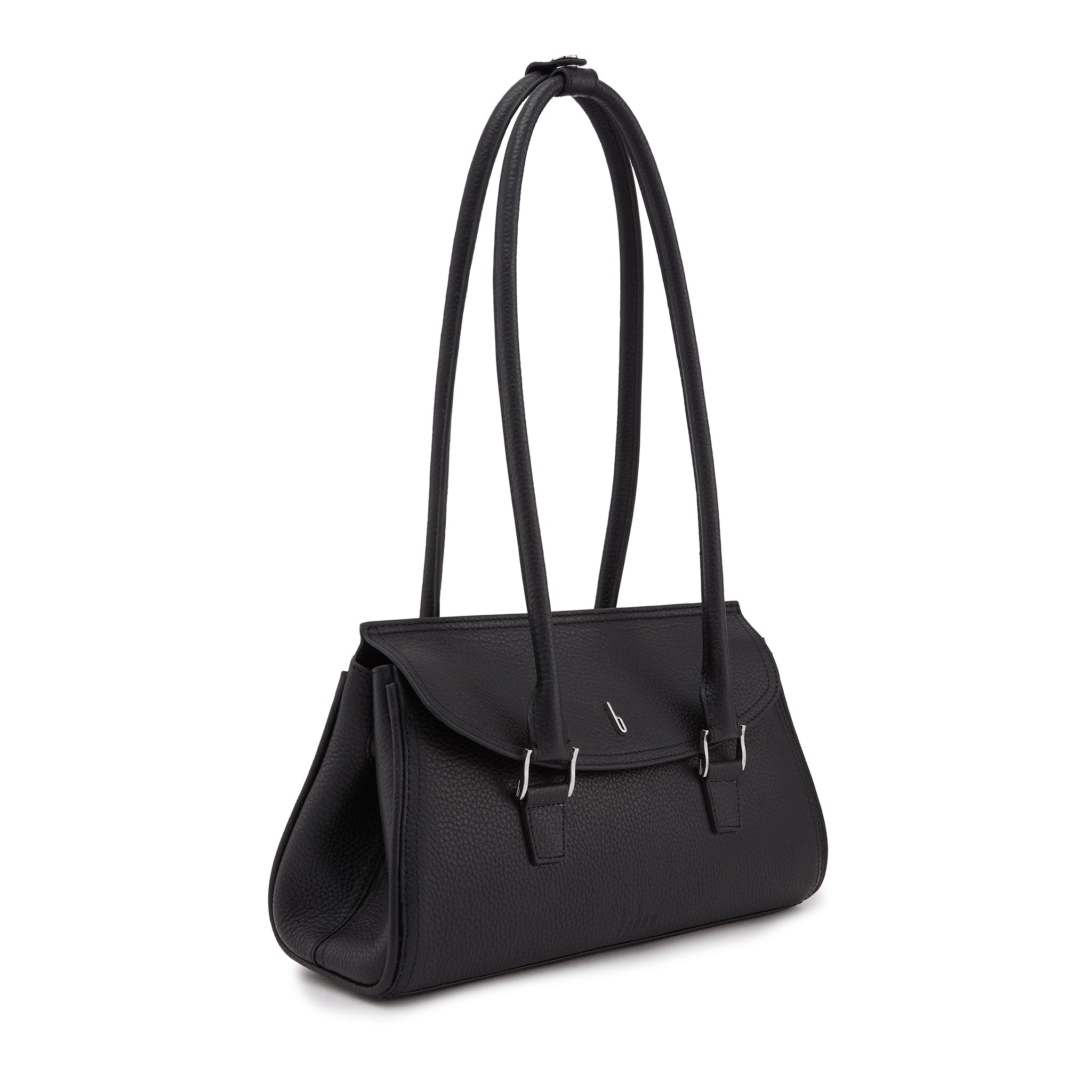 Coco Baguette Pebble Black