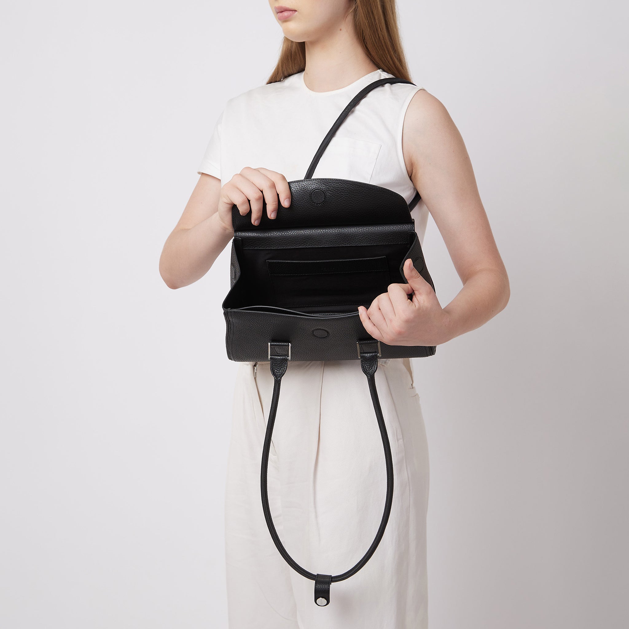 Coco Baguette Pebble Black