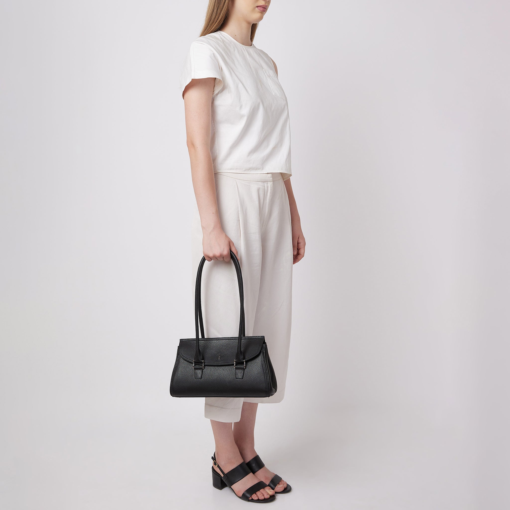 Coco Baguette Pebble Black