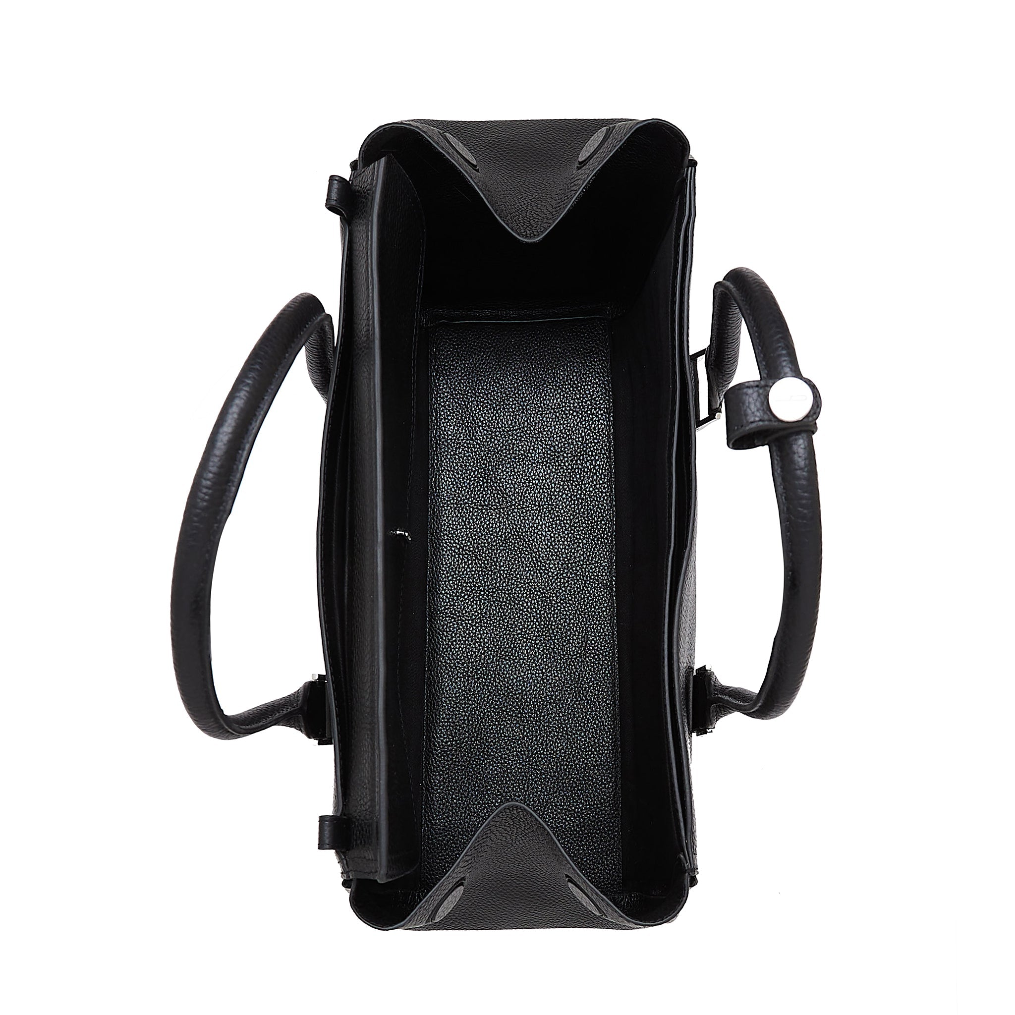 Coco Satchel Large Pebble Black