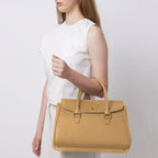 Coco Satchel Large Pebble Bisque