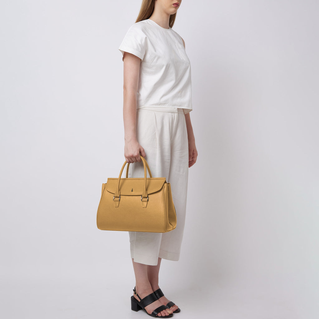 Coco Satchel Large Pebble Bisque