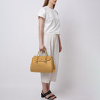 Coco Satchel Large Pebble Bisque