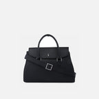 Coco Satchel Large Pebble Black